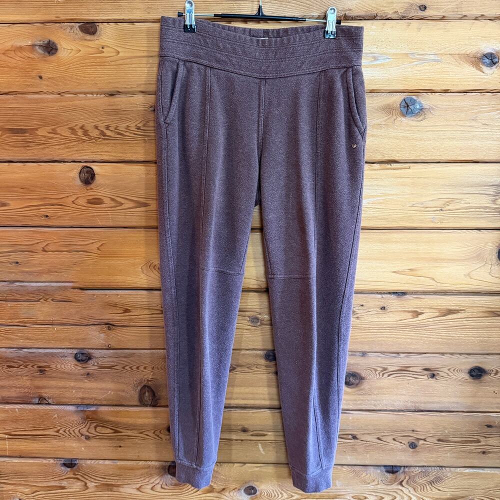Prana Womens Small Purple Heathered High Rise Seamed Pants